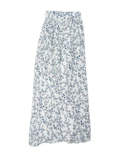 Pre-owned Agua By Agua Bendita Floral Print Mini Skirt In White