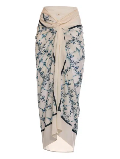 Agua By Agua Bendita Floral-print Sarong