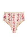 Agua By Agua Bendita Nopaul Floral-printed Stretch Recycled Bikini Briefs In Neutral