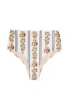 Agua By Agua Bendita Magenta Valle Printed Stretch Recycled Bikini Briefs In Multi