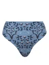 Agua By Agua Bendita Sueno Bikini Bottom In Blue