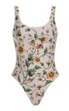 Agua By Agua Bendita Gema Floral One-piece Swimsuit