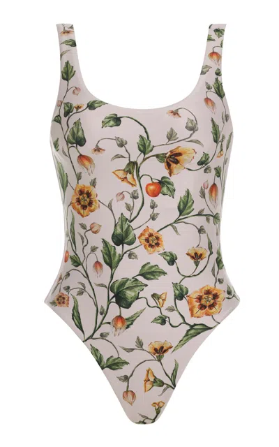 Agua By Agua Bendita Gema Floral One-piece Swimsuit