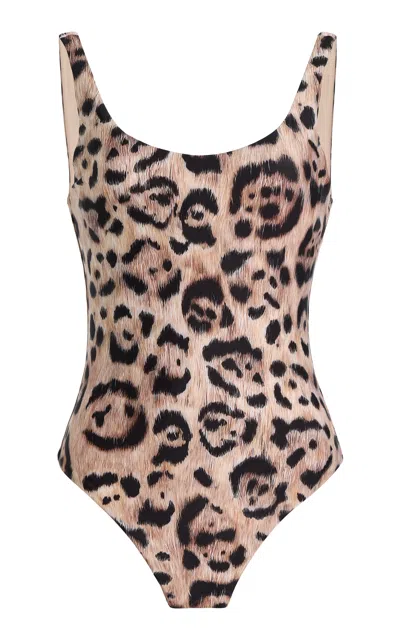 Agua By Agua Bendita Gema Leopard-print One-piece Swim Suit In Animal Print