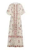 Agua By Agua Bendita Gesto Floral Maxi Dress