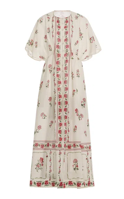 Agua By Agua Bendita Gesto Floral Maxi Dress