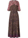 Agua By Agua Bendita Gesto Sueño Dress In Brown
