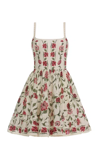 Agua By Agua Bendita Granadilla Embroidered Mini Dress