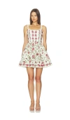 Agua By Agua Bendita Granadilla Quebrada Mini Dress In White
