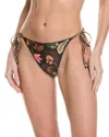 Agua By Agua Bendita Poema Habitat Bikini Bottoms In Green