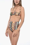 Agua By Agua Bendita High-waisted Soya Geranio Bikini Set With Bralette