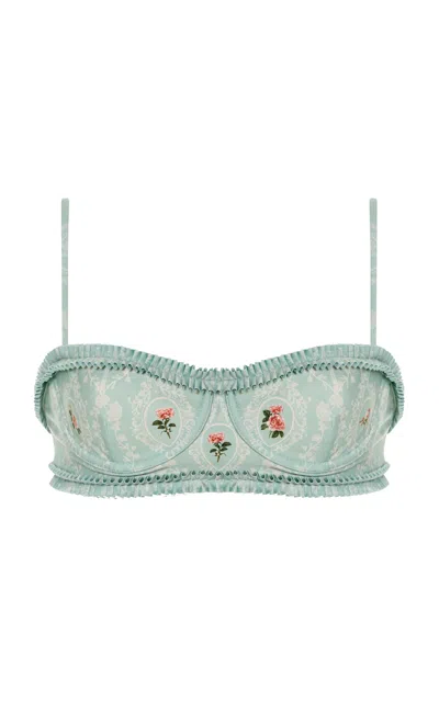 Agua By Agua Bendita Isolda Nostalgia Bikini Top In Multi