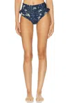 Agua By Agua Bendita Cafe Bikini Bottom In Navy Cafe