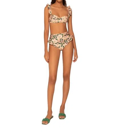 Agua By Agua Bendita Jengibre Dos Gardenias Bikini Bottom In Pink