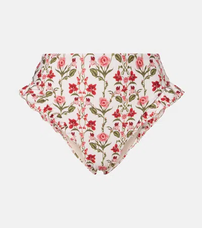 Agua By Agua Bendita Jengibre Floral Bikini Bottoms In Multi