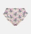 Agua By Agua Bendita Jengibre Orquidea Floral Bikini Bottoms In White