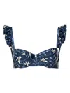 Agua By Agua Bendita Kiwi Cafe Bikini Top In Blue