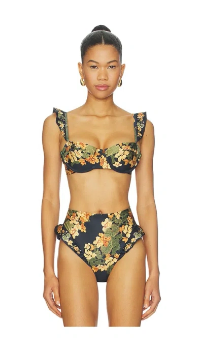 Agua By Agua Bendita Kiwi Cordillera Bikini Top In Multi