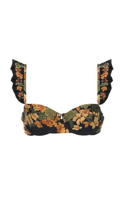 Agua By Agua Bendita Kiwi Floral Bikini Top