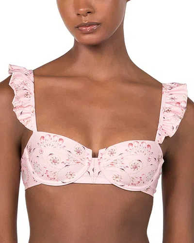 Agua By Agua Bendita Kiwi Playa Underwire Bikini Top In Multi