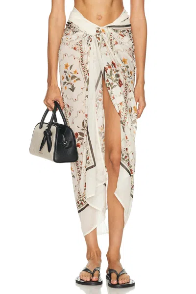 Agua By Agua Bendita Lavanda Midi Pareo In Gray