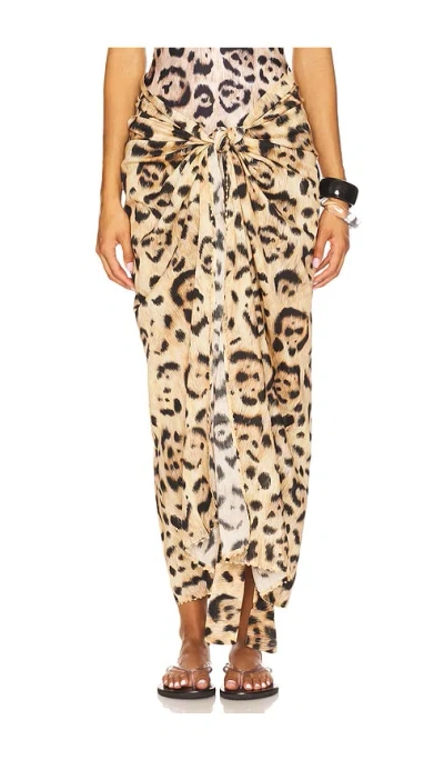 AGUA BY AGUA BENDITA LAVANDA JAGUAR MIDI PAREO