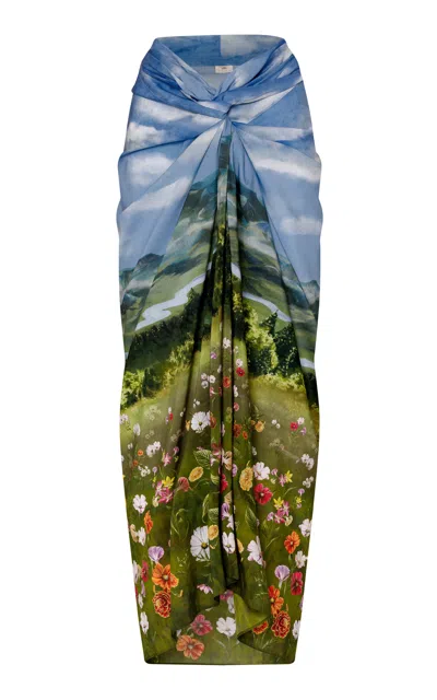 Agua By Agua Bendita Lavanda Midi Pareo In Multi