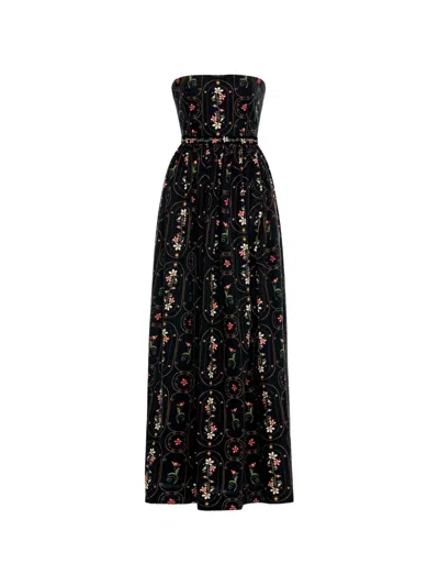 Agua By Agua Bendita Lienzo Noche Maxi Dress In Black