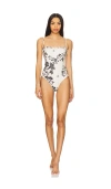 Agua By Agua Bendita Limon Guayacan One-piece Swimsuit In Gauyac &aacute; N