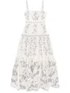 Agua By Agua Bendita Lima Bougainvillea Maxi Dress In White