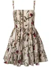 Agua By Agua Bendita Lima Mini Café Dress Multicolor In Neutrals