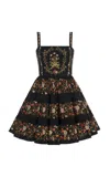 Agua By Agua Bendita Lima Embroidered Mini Dress