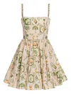 Agua By Agua Bendita Lima Floral-print Mini Dress In Multi