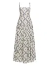 Agua By Agua Bendita Lima Gloriosa Floral Maxi Dress In Neutral