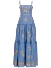 Agua By Agua Bendita Lima Madera Dress In Blue