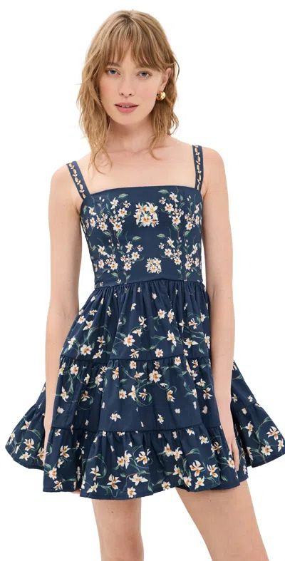 Agua By Agua Bendita Lima Mini Promesa Dress Multicolor In Blue