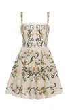 Agua By Agua Bendita Lima Patterned Mini Dress