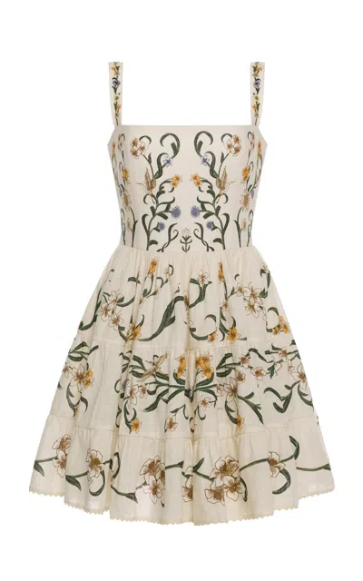 Agua By Agua Bendita Lima Patterned Mini Dress