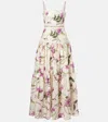 Agua By Agua Bendita Lima Printed Cotton Maxi Dress In Multicoloured