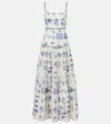 Agua By Agua Bendita Lima Printed Linen Maxi Dress