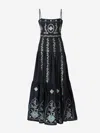 Agua By Agua Bendita Lima Relicario Dress In Navy Blue