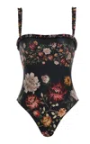 Agua By Agua Bendita Limon Floral One-piece Swimsuit