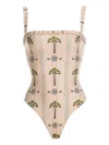 Agua By Agua Bendita Limón Moriche Palm-tree Ruffled Swimsuit