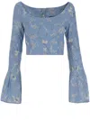 Agua By Agua Bendita Limoncillo Lymanopoda Short Top In Blue