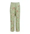 Agua By Agua Bendita Weite Hose Florecer Honeysuckle Aus Leinen