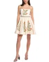 Agua By Agua Bendita Linen Mini Dress In White