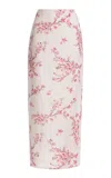 Agua By Agua Bendita Lirica Cauca Printed Linen Skirt In Animal Print