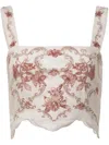 Agua By Agua Bendita Luciana Cropped Top In White