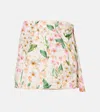 Agua By Agua Bendita Luna Jardinera Floral Miniskirt In Multicolor