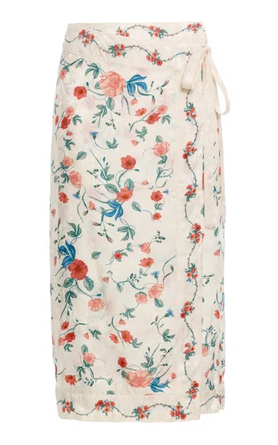 Agua By Agua Bendita Luna Midi Mosqueta Pareo In Floral